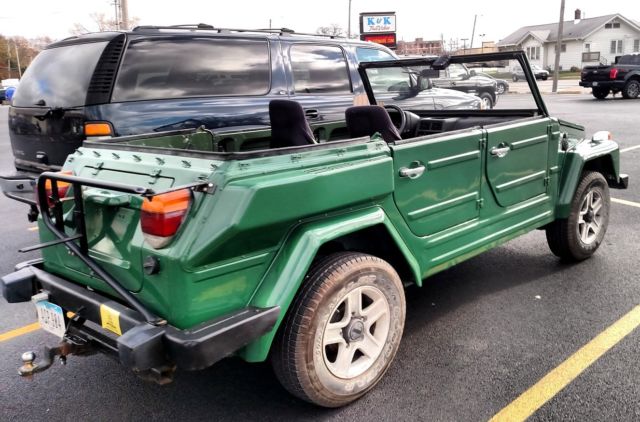 1974 Original VW Avocado Volkswagen Thing Convertible