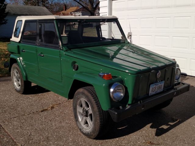 1974 Original VW Avocado Volkswagen Thing Convertible