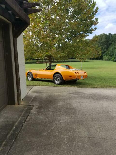 1977 Orange Chevrolet Corvette
