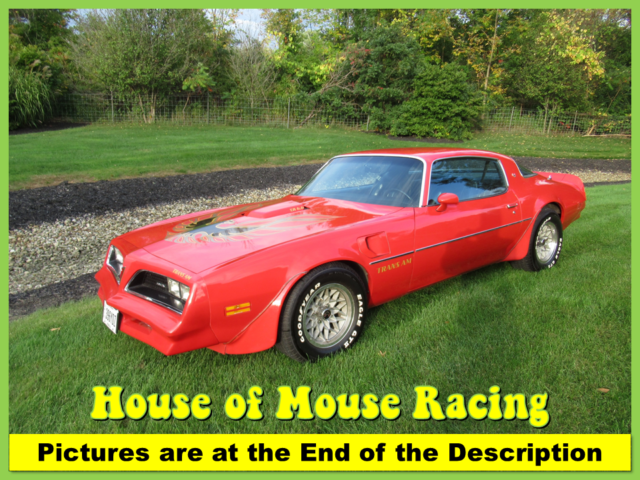 1977 Red Pontiac Trans Am Coupe