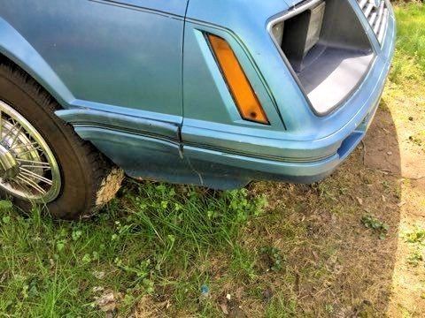 1983 Blue Ford Mustang Convertible