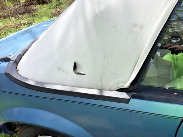 1983 Blue Ford Mustang Convertible