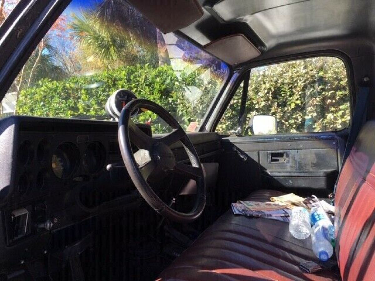 1983 Black Chevrolet C/K Pickup 1500 Cab & Chassis
