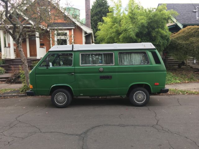 1984 Green Volkswagen Bus/Vanagon Van Camper