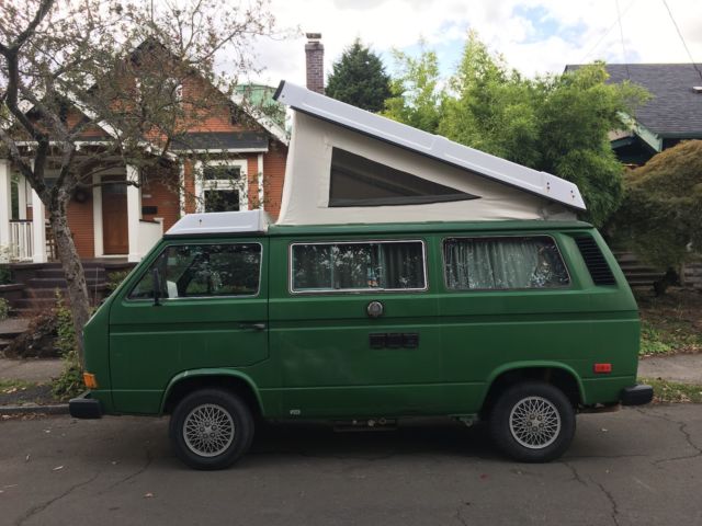 1984 Green Volkswagen Bus/Vanagon Van Camper