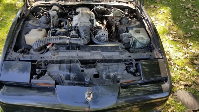 1988 Black Pontiac Firebird GTA sport