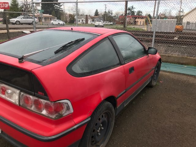 1990 Red Honda CRX Hatchback