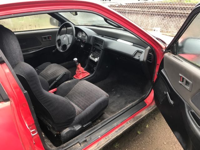 1990 Red Honda CRX Hatchback