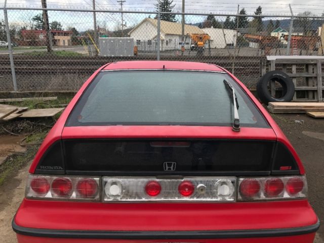 1990 Red Honda CRX Hatchback