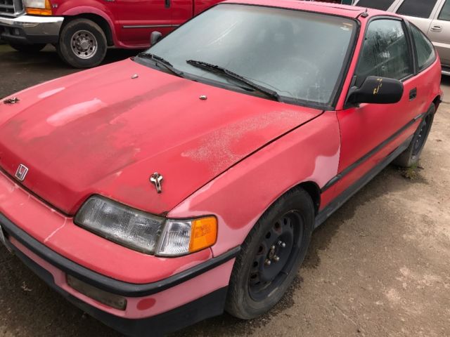 1990 Red Honda CRX Hatchback
