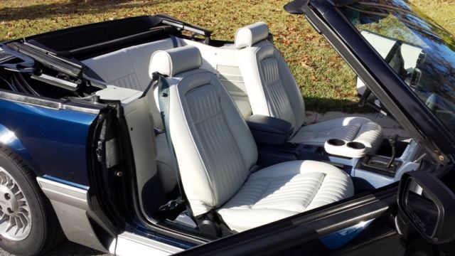 1990 Blue Ford Mustang Convertible