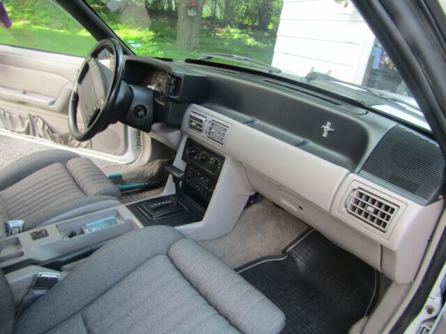 1991 White Ford Mustang Convertible