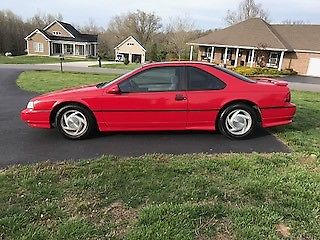 1991 Red Ford Thunderbird Coupe