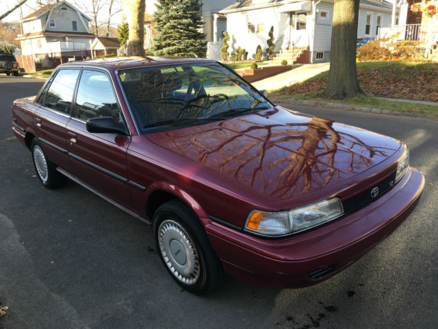 1991 Medium Red Pearl Toyota Camry Sedan