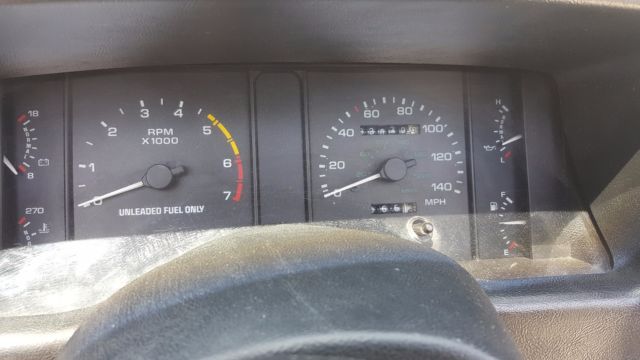1992 Red Ford Mustang Convertible