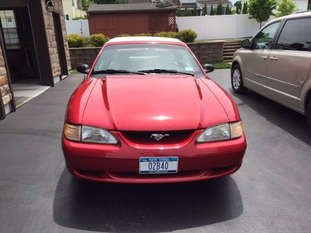 1994 Red Ford Mustang Convertible