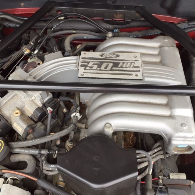 1994 Red Ford Mustang Convertible
