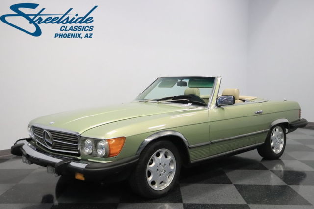1985 Green Mercedes-Benz 380SL Convertible