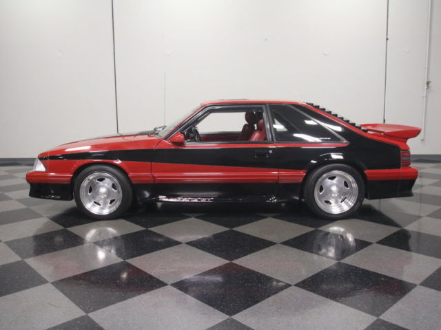 1988 Red Ford Mustang Coupe