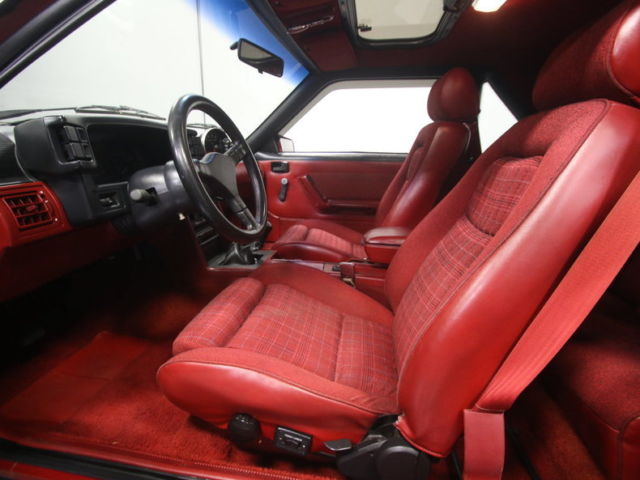 1988 Red Ford Mustang Coupe