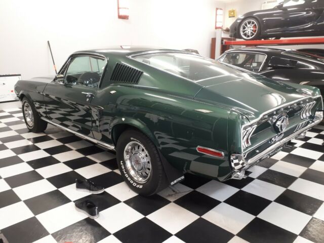 1968 Green Ford Mustang Fastback