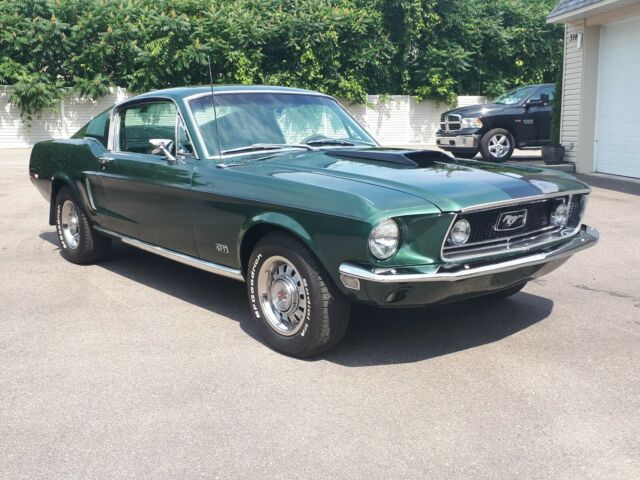 1968 Green Ford Mustang Fastback