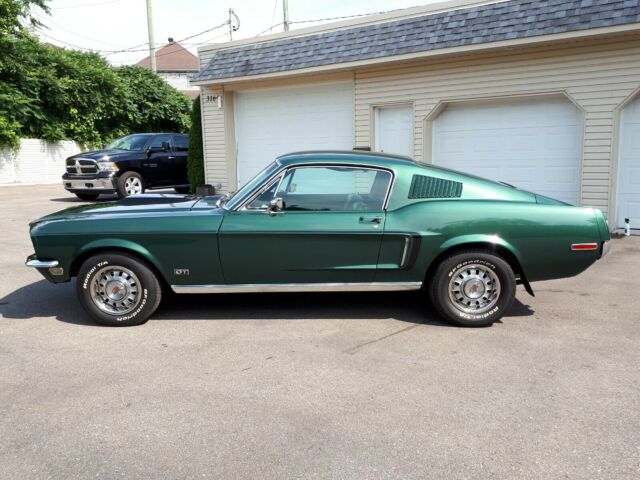 1968 Green Ford Mustang Fastback
