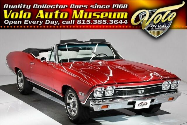 1968 Burgundy Chevrolet Chevelle Convertible