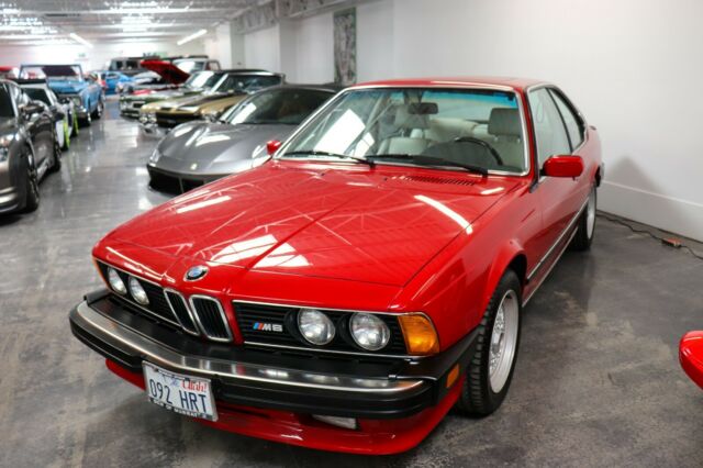 1987 Red BMW 6-Series Coupe