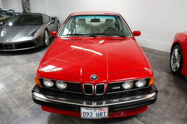 1987 Red BMW 6-Series Coupe