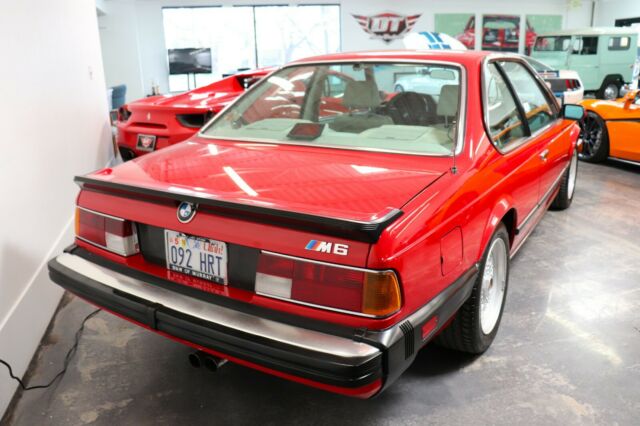 1987 Red BMW 6-Series Coupe