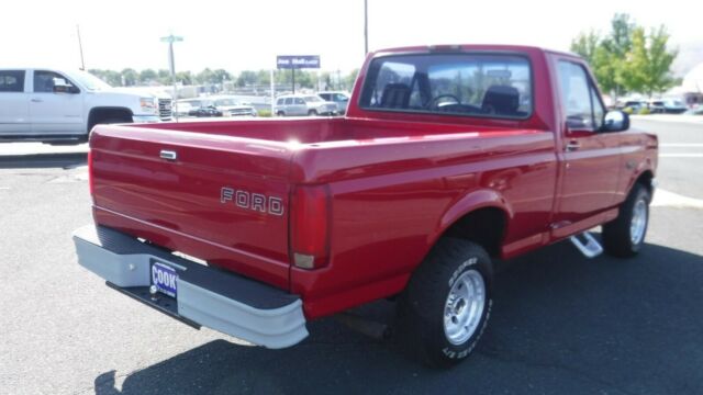 1994 Red Ford F-100 Standard Cab Pickup