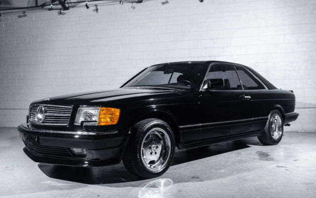 1987 Black Mercedes-Benz 500-Series