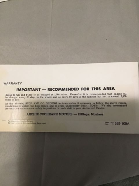 1972 Brown Ford F-100 Standard Cab Pickup