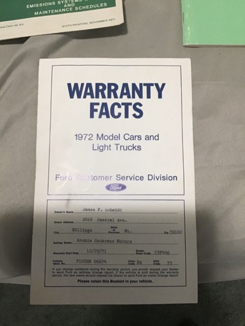 1972 Brown Ford F-100 Standard Cab Pickup