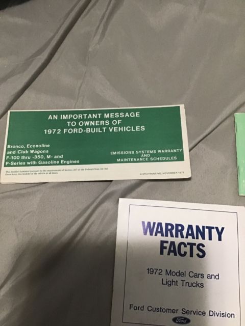 1972 Brown Ford F-100 Standard Cab Pickup