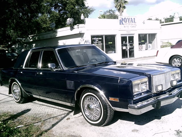 1985 Blue Chrysler New Yorker