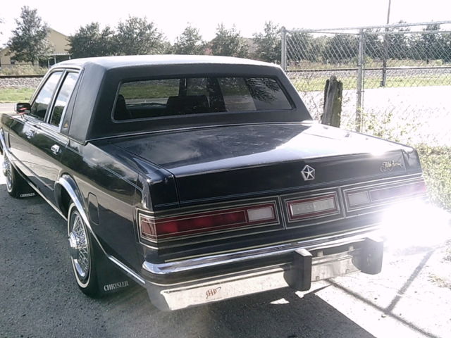 1985 Blue Chrysler New Yorker