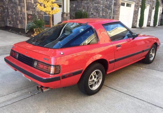 1985 Red Mazda RX-7 Hatchback