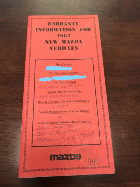 1985 Red Mazda RX-7 Hatchback