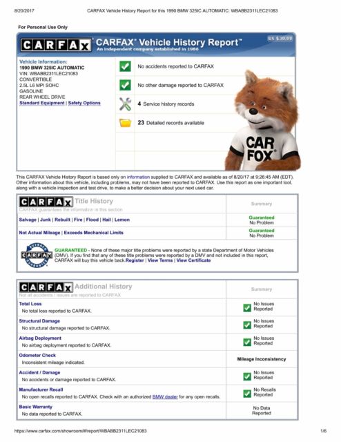 1990 WHITE BMW 3-Series