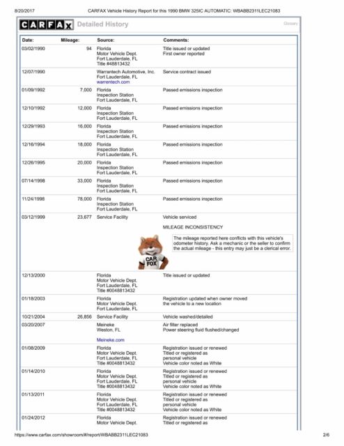 1990 WHITE BMW 3-Series