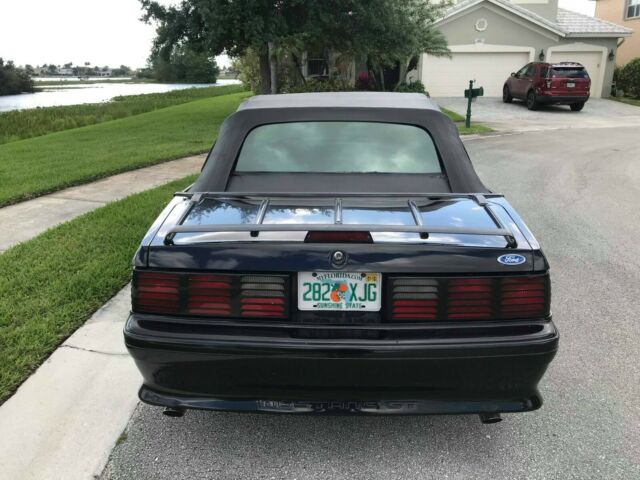 1991 Black Ford Mustang Convertible