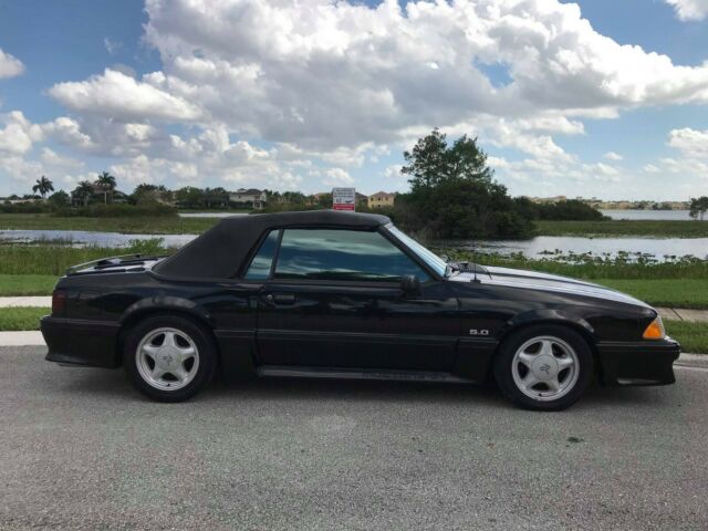 1991 Black Ford Mustang Convertible
