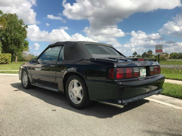 1991 Black Ford Mustang Convertible