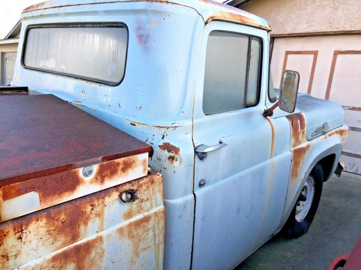 1959 Blue Ford F-100 Standard Cab Pickup