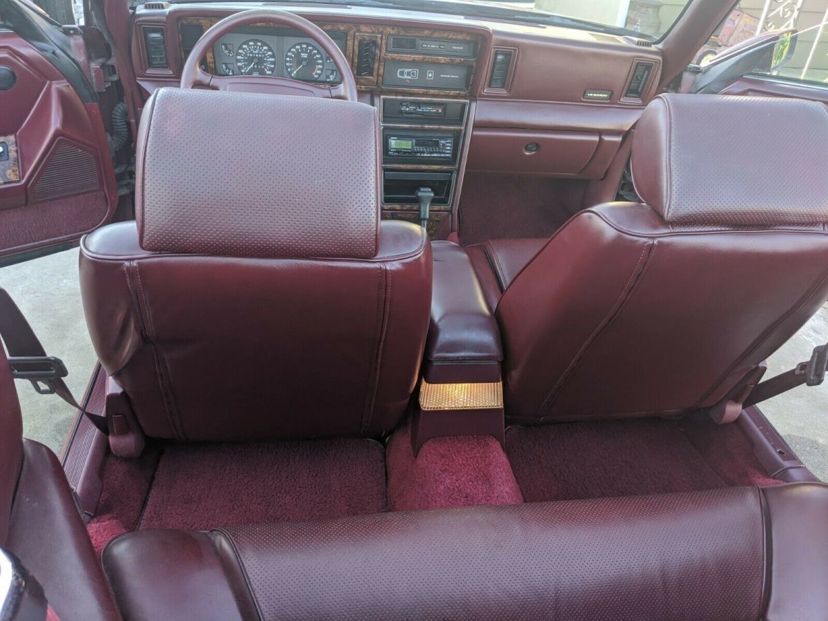 1989 Red Chrysler LeBaron Convertible