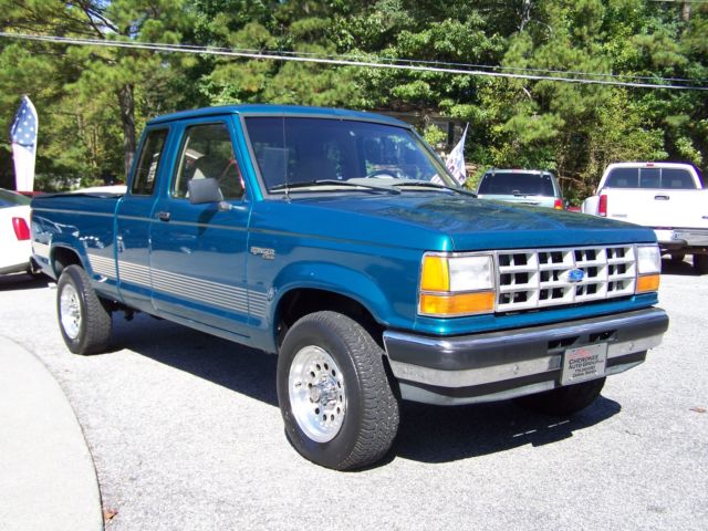 1992 Green Ford Ranger Pickup Truck