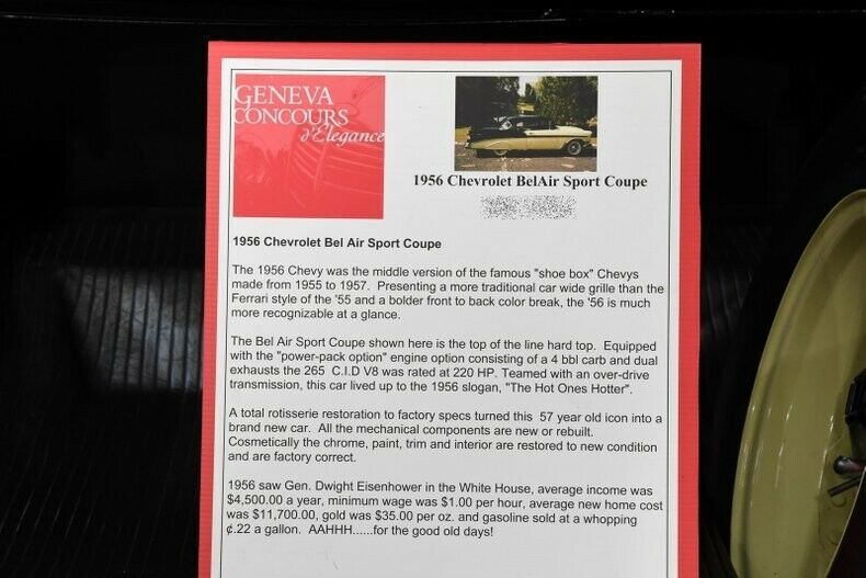 1956 Black Chevrolet Bel Air/150/210 Coupe