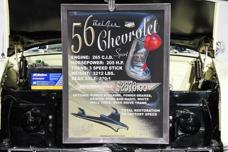 1956 Black Chevrolet Bel Air/150/210 Coupe